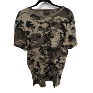 Obey Camouflage T-shirt Front Pocket Men’s Large